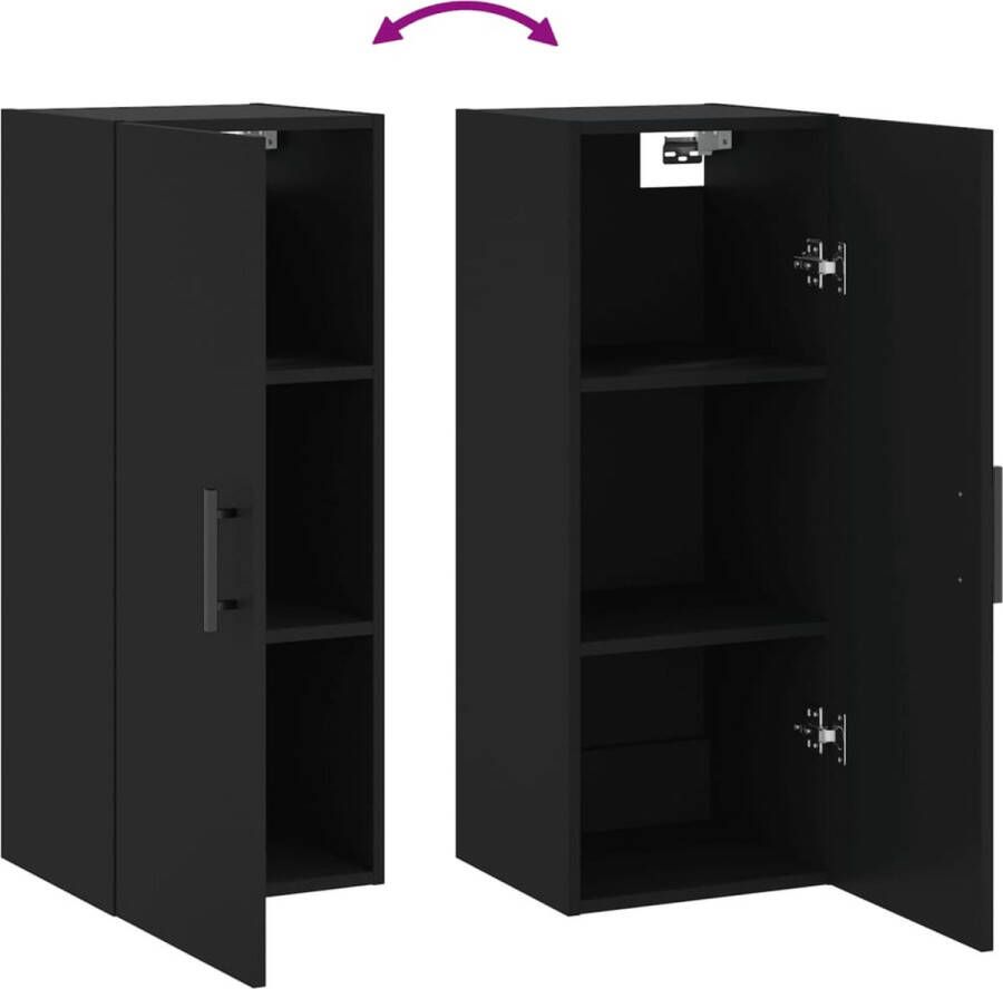 VidaXL -Hangkast-34 5x34x90-cm-zwart - Foto 5