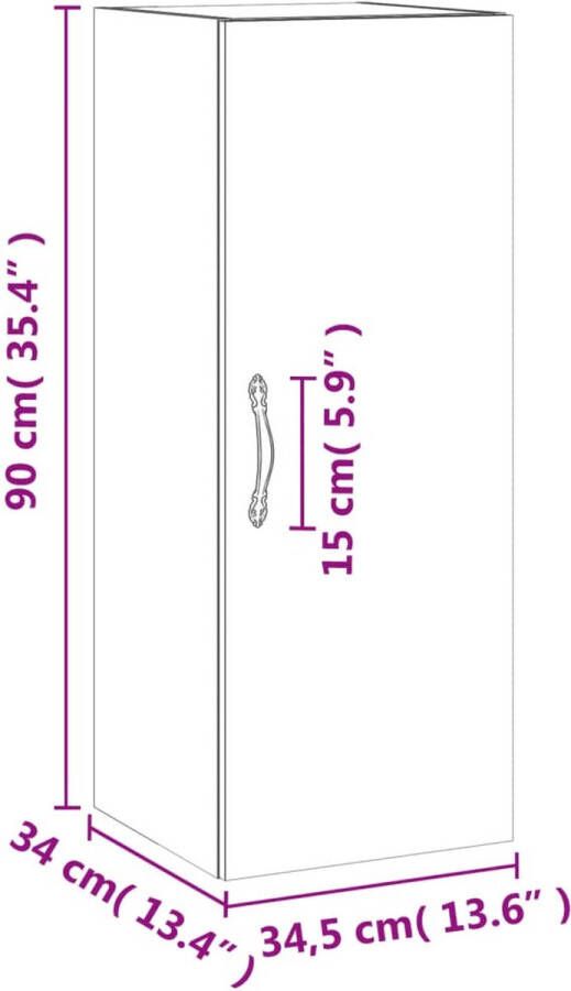 VidaXL -Hangkast-34 5x34x90-cm-zwart
