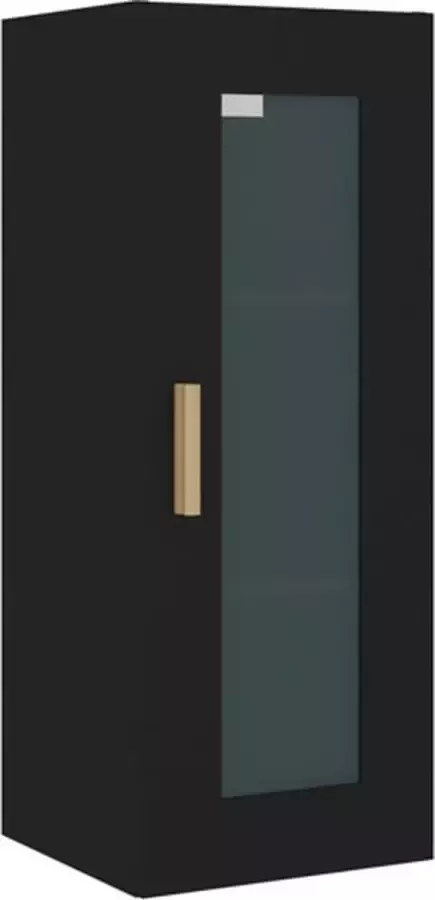 VidaXL -Wandkast-34 5x34x90-cm-zwart - Foto 5