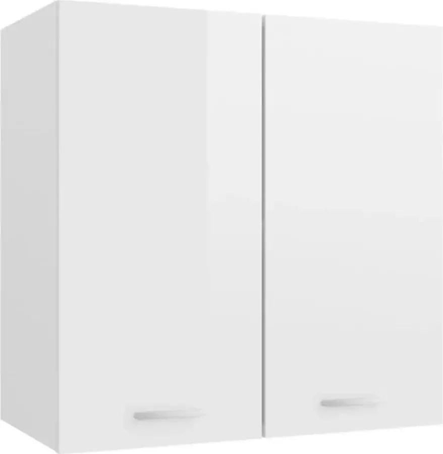VidaXL Hangkast Lyon 60x31x60 cm bewerkt hout hoogglans wit - Foto 3