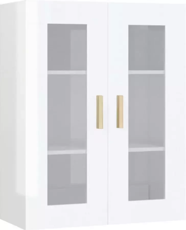 VidaXL -Hangkast-69 5x34x90-cm-hoogglans-wit - Foto 3
