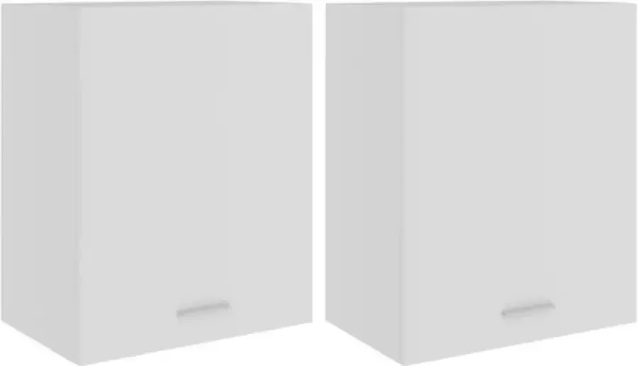 VidaXL Hangkasten 2 st Lyon 50x31x60 cm bewerkt hout wit - Foto 5