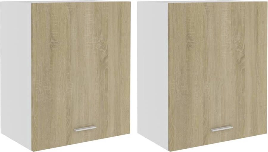 VidaXL -Hangkasten-2-st-50x31x60-cm-bewerkt-hout-sonoma-eikenkleurig - Foto 3