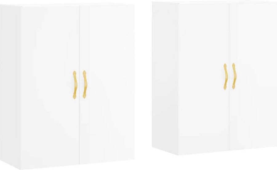 VidaXL -Hangkasten-2-st-69 5x34x90-cm-hoogglans-wit - Foto 5