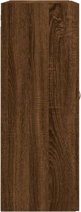 VidaXL -Hangkasten-2-st-bewerkt-hout-bruineikenkleurig - Foto 6