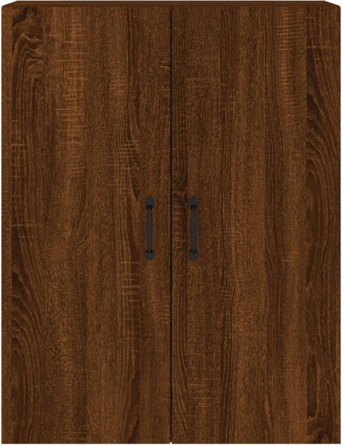 VidaXL -Hangkasten-2-st-bewerkt-hout-bruineikenkleurig - Foto 3