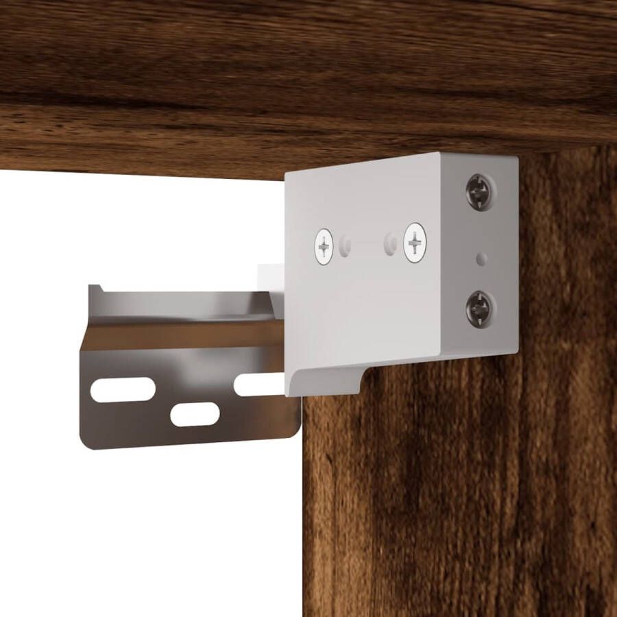 VidaXL -Hangkasten-2-st-bewerkt-hout-gerookt-eikenkleurig - Foto 3