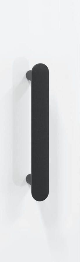 VidaXL -Hangkasten-2-st-bewerkt-hout-hoogglans-wit - Foto 2