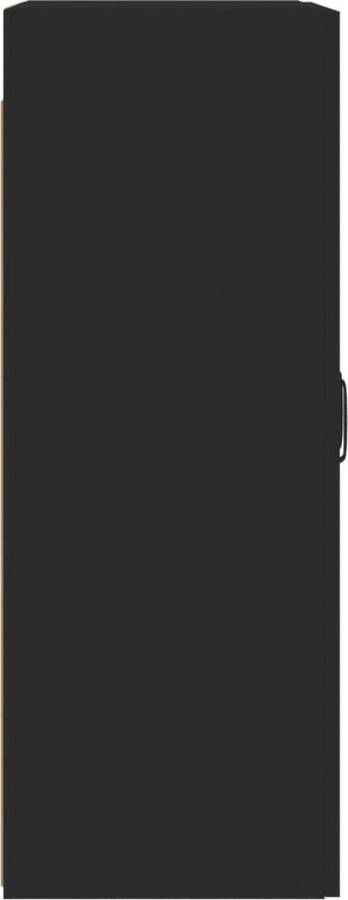 VidaXL -Hangkasten-2-st-bewerkt-hout-zwart - Foto 7