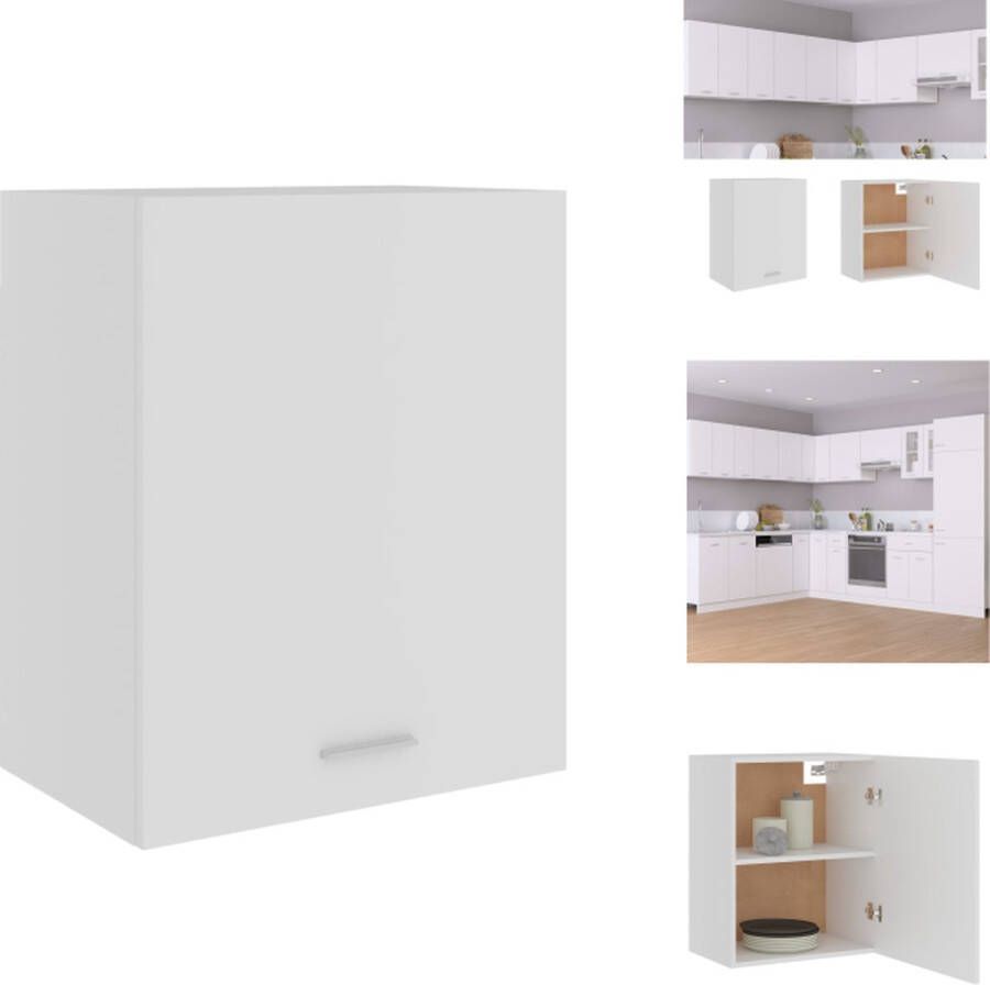 VidaXL Hangkast Hangkasten Hangende Kast Hangende Kasten Hangkast Lyon 50x31x60 cm bewerkt hout wit - Foto 2