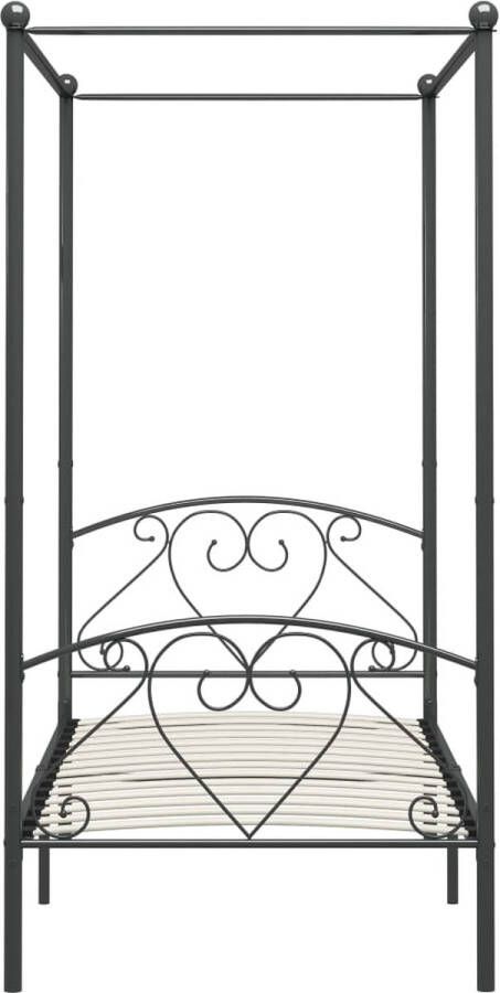 VidaXL -Hemelbedframe-metaal-grijs-120x200-cm - Foto 3