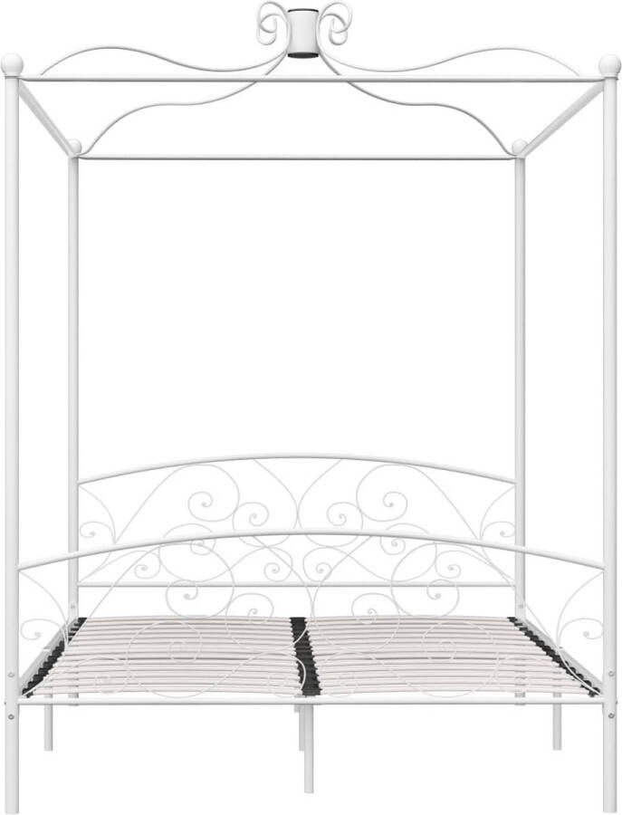 VidaXL -Hemelbedframe-metaal-wit-180x200-cm - Foto 4