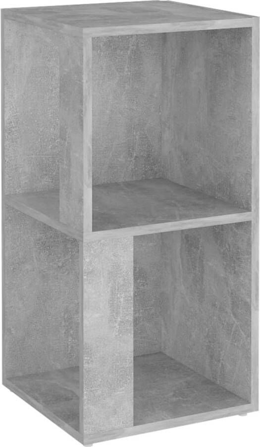 VIDAXL Hoekkast 33x33x67 cm bewerkt hout betongrijs - Foto 1