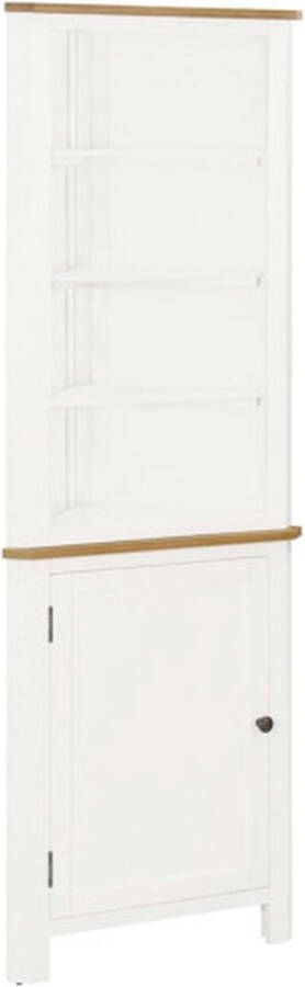 VidaXL -Hoekkast-59x36x180-cm-massief-eikenhout - Foto 4