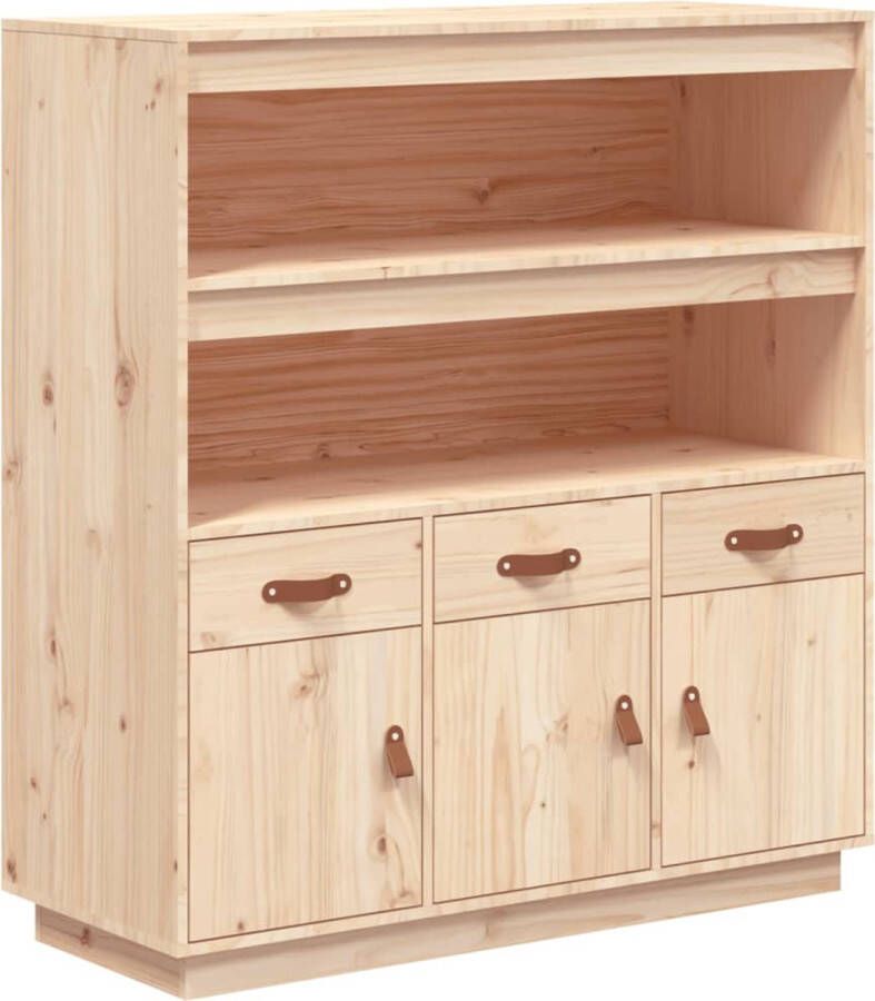 VidaXL -Hoge-kast-100x40x108 5-cm-massief-grenenhout - Foto 2