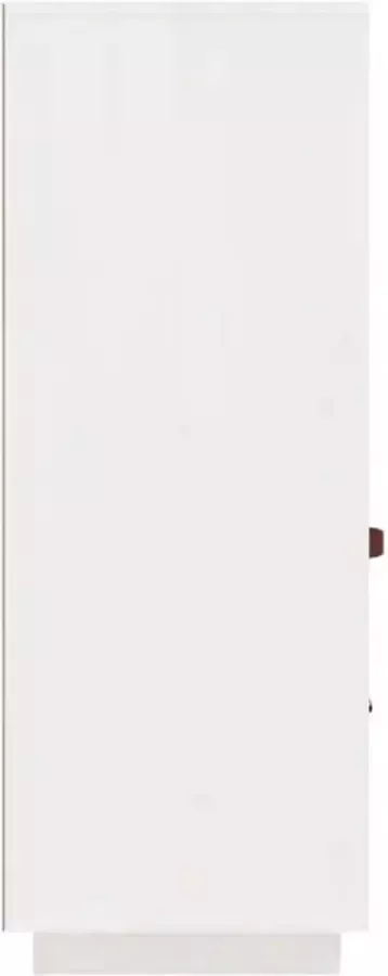 VidaXL -Hoge-kast-100x40x108 5-cm-massief-grenenhout-wit - Foto 4