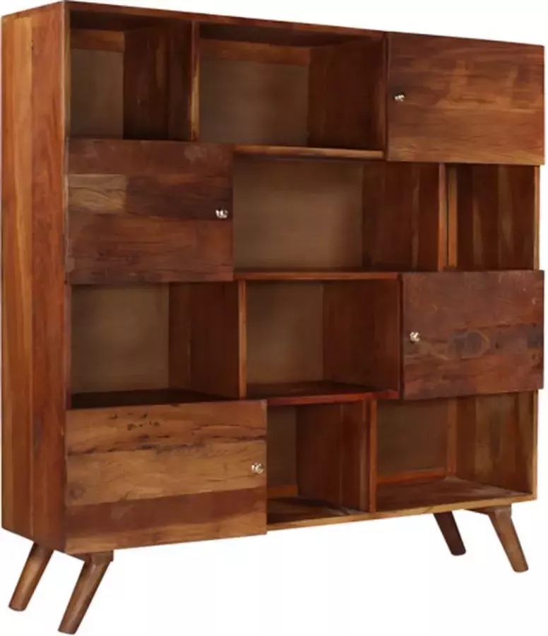 VidaXL -Hoge-kast-150x40x152-cm-massief-gerecycled-hout - Foto 4