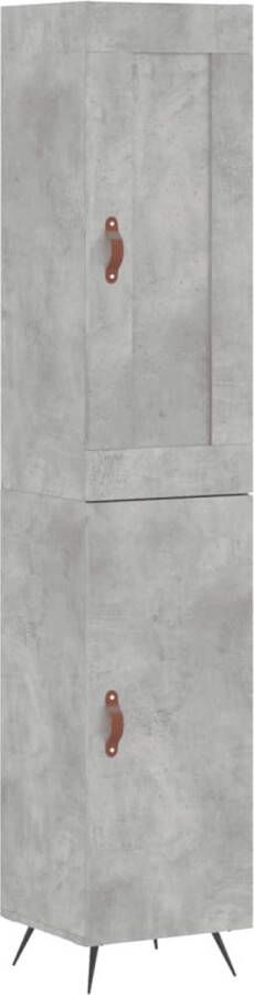 VidaXL -Hoge-kast-34 5x34x180-cm-bewerkt-hout-betongrijs - Foto 7