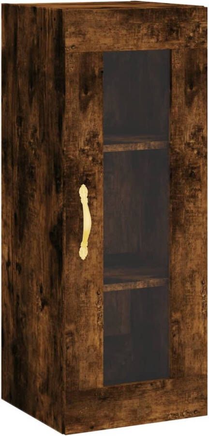 VidaXL -Hoge-kast-34 5x34x180-cm-bewerkt-hout-gerookt-eikenkleurig - Foto 11