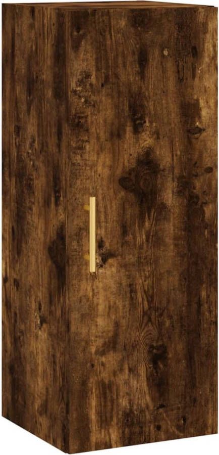 VidaXL -Hoge-kast-34 5x34x180-cm-bewerkt-hout-gerookt-eikenkleurig - Foto 11