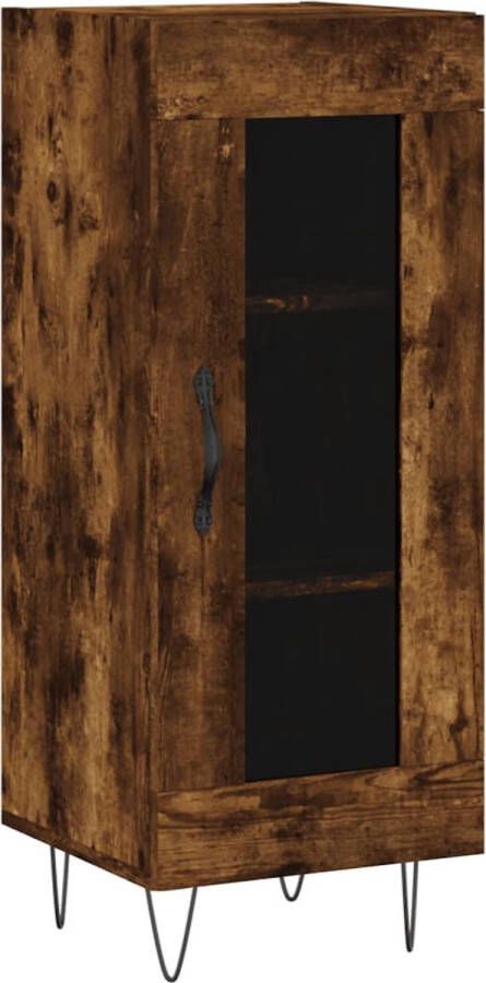 VidaXL Hoge kast 34 5x34x180 cmÂ bewerkt hout gerookt eikenkleurig - Foto 5