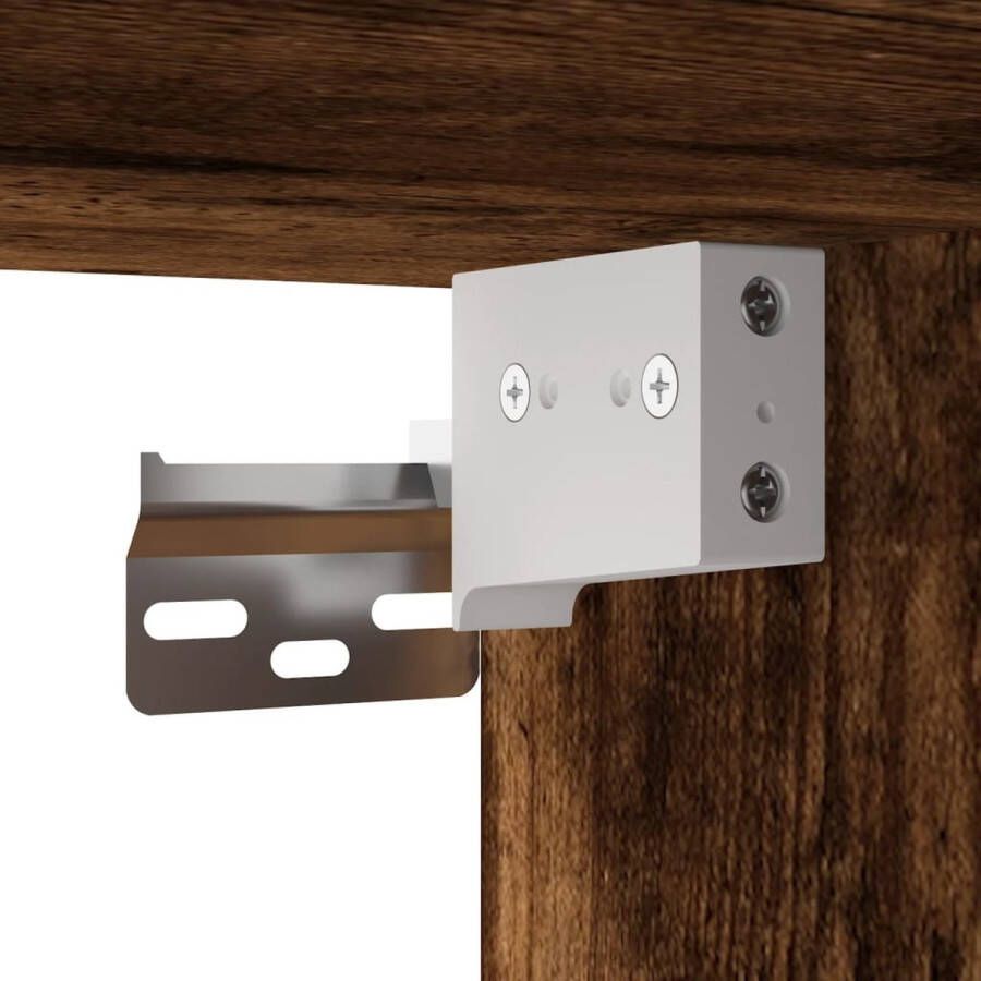 VidaXL -Hoge-kast-34 5x34x180-cm-bewerkt-hout-gerookt-eikenkleurig - Foto 2