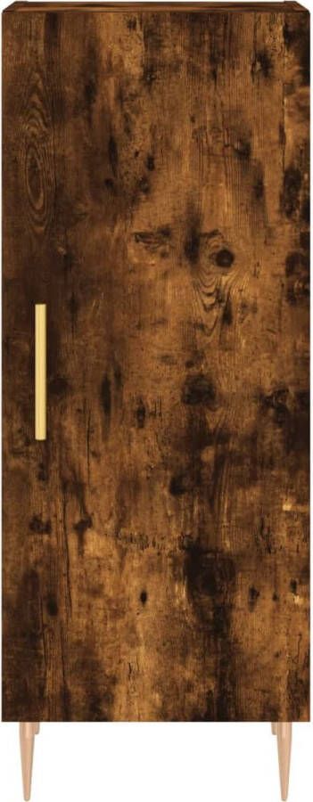 VidaXL -Hoge-kast-34 5x34x180-cm-bewerkt-hout-gerookt-eikenkleurig - Foto 7