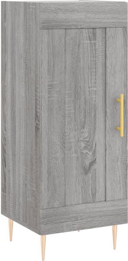VidaXL -Hoge-kast-34 5x34x180-cm-bewerkt-hout-grijs-sonoma-eikenkleurig - Foto 4