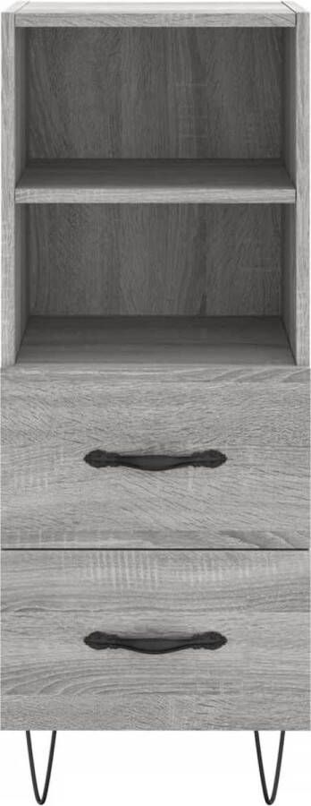 VidaXL -Hoge-kast-34 5x34x180-cm-bewerkt-hout-grijs-sonoma-eikenkleurig - Foto 7