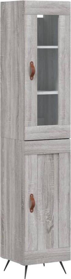 VidaXL -Hoge-kast-34 5x34x180-cm-bewerkt-hout-grijs-sonoma-eikenkleurig - Foto 7