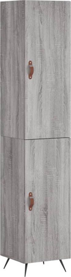 VidaXL -Hoge-kast-34 5x34x180-cm-bewerkt-hout-grijs-sonoma-eikenkleurig - Foto 15