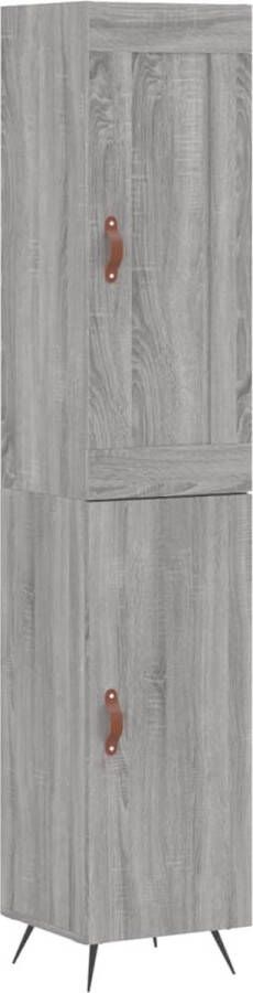 VidaXL -Hoge-kast-34 5x34x180-cm-bewerkt-hout-grijs-sonoma-eikenkleurig - Foto 8