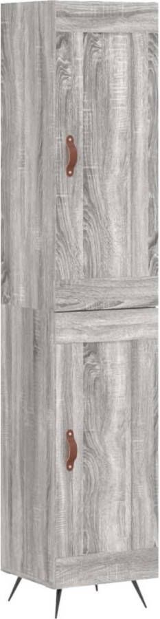 VidaXL -Hoge-kast-34 5x34x180-cm-bewerkt-hout-grijs-sonoma-eikenkleurig - Foto 6
