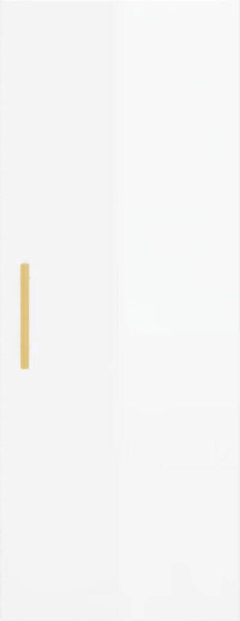 VidaXL -Hoge-kast-34 5x34x180-cm-bewerkt-hout-hoogglans-wit - Foto 12