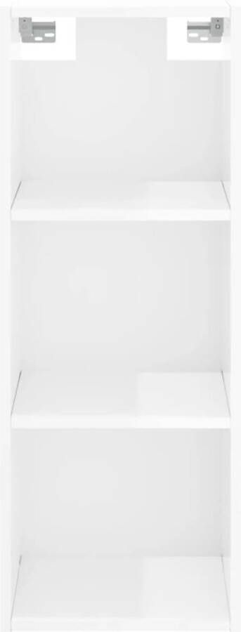 VidaXL -Hoge-kast-34 5x34x180-cm-bewerkt-hout-hoogglans-wit - Foto 12