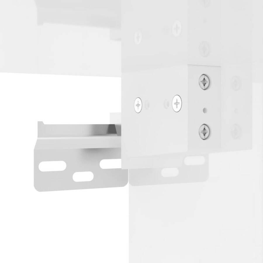 VidaXL -Hoge-kast-34 5x34x180-cm-bewerkt-hout-hoogglans-wit - Foto 3