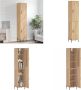 VidaXL Hoge kast 34-5x34x180 cm bewerkt hout sonoma eikenkleurig Hoge Kast Hoge Kasten Dressoir Buffetkast - Thumbnail 1