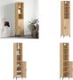 VidaXL Hoge kast 34-5x34x180 cm bewerkt hout sonoma eikenkleurig Hoge Kast Hoge Kasten Dressoir Buffetkast - Thumbnail 2