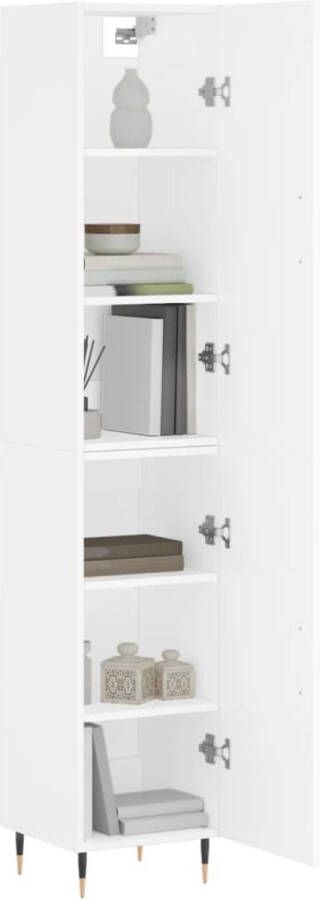 VidaXL -Hoge-kast-34 5x34x180-cm-bewerkt-hout-wit - Foto 14