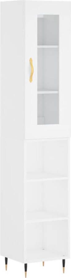 VidaXL -Hoge-kast-34 5x34x180-cm-bewerkt-hout-wit - Foto 13