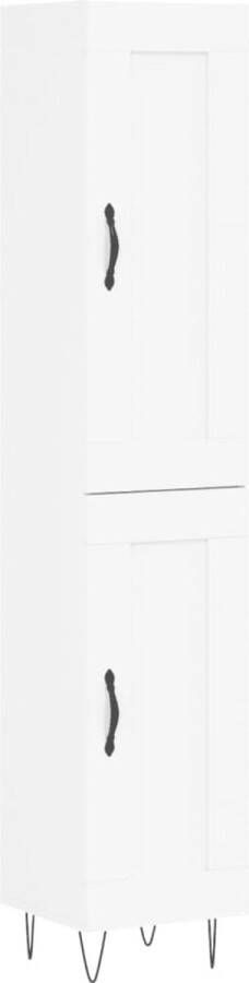 VIDAXL Hoge kast 34 5x34x180 cm bewerkt hout wit - Foto 11
