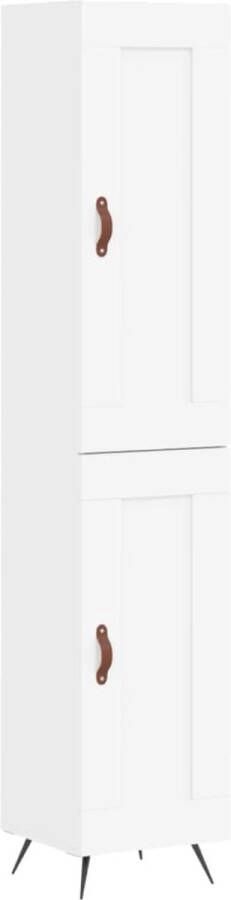 VidaXL -Hoge-kast-34 5x34x180-cm-bewerkt-hout-wit - Foto 4