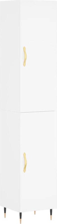 VidaXL -Hoge-kast-34 5x34x180-cm-bewerkt-hout-wit - Foto 12