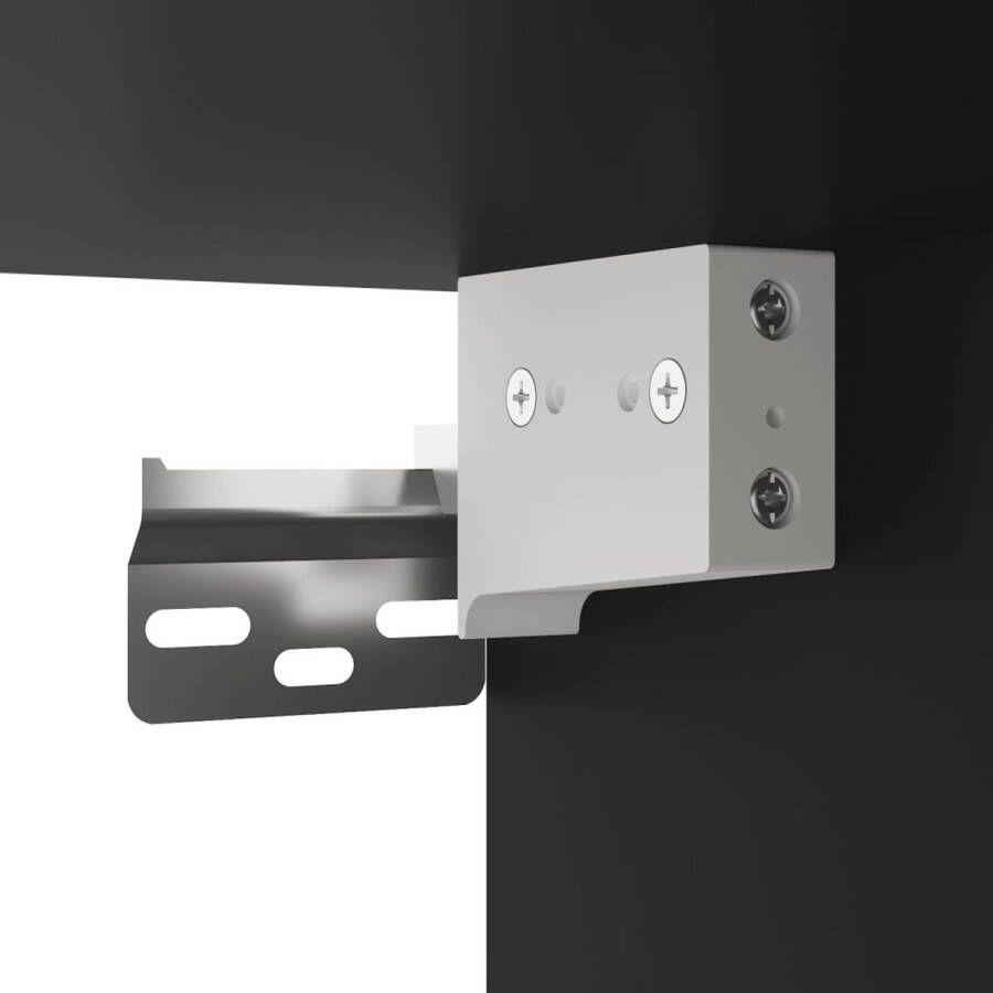 VidaXL -Hoge-kast-34 5x34x180-cm-bewerkt-hout-zwart - Foto 3