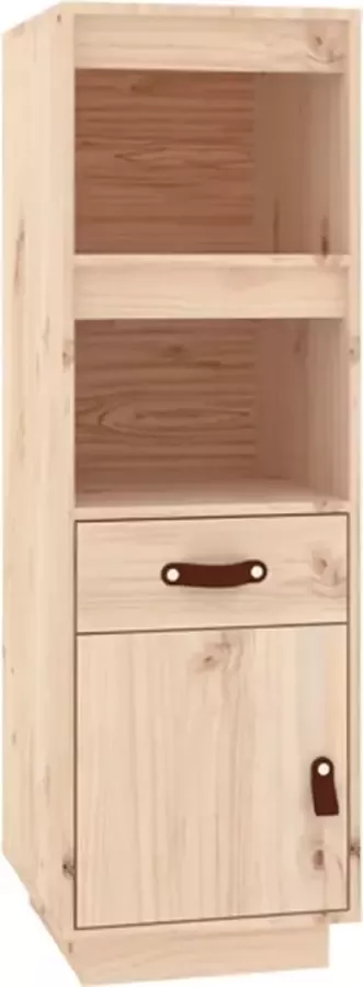 VidaXL Grenenhouten Kast Hoge Kast Hoge kast 34x40x108 5 cm massief grenenhout Vintage Kast Opslagmeubilair Kamerdecoratie - Foto 2