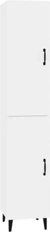 VidaXL Hoge kast 35x34x180 cm bewerkt hout wit - Foto 5