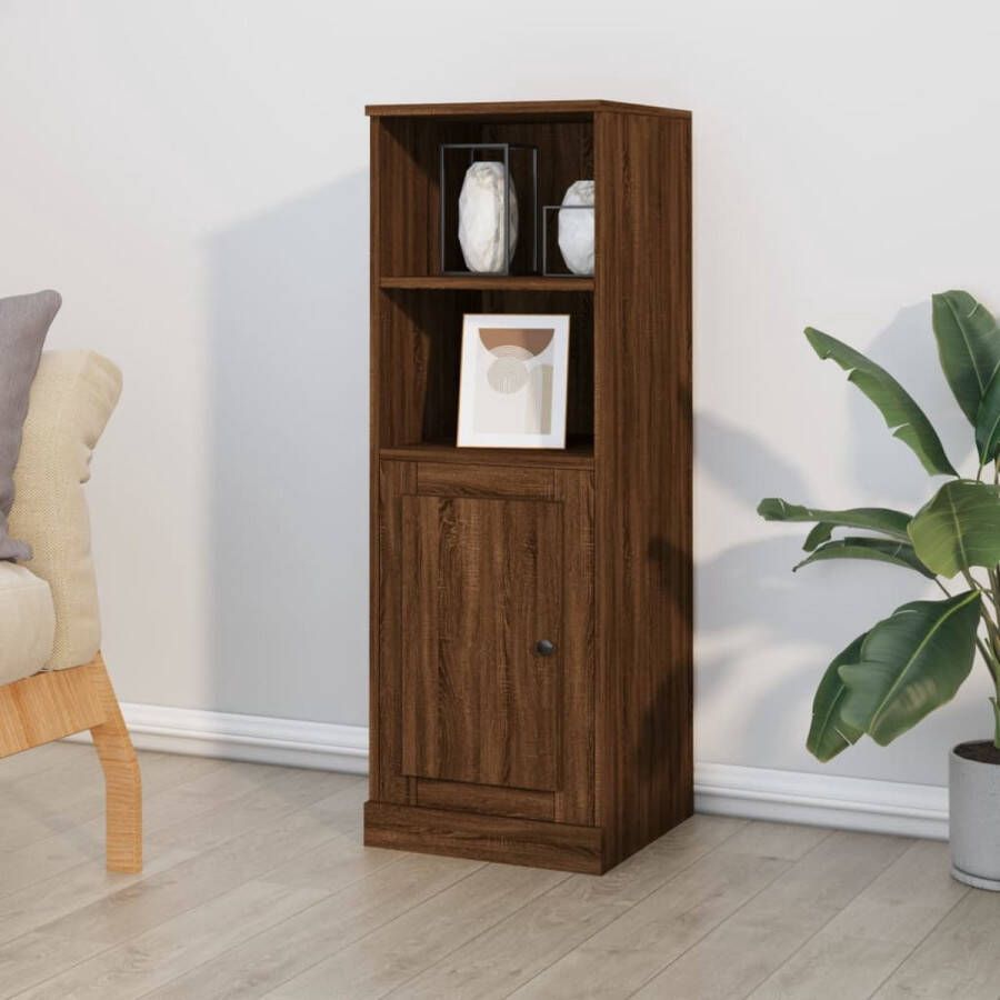 VidaXL -Hoge-kast-36x35 5x103 5-cm-bewerkt-hout-bruineikenkleurig - Foto 2