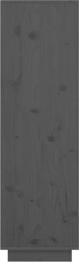 VidaXL Prolenta Premium Hoge kast 38x35x117 cm massief grenenhout grijs - Foto 2