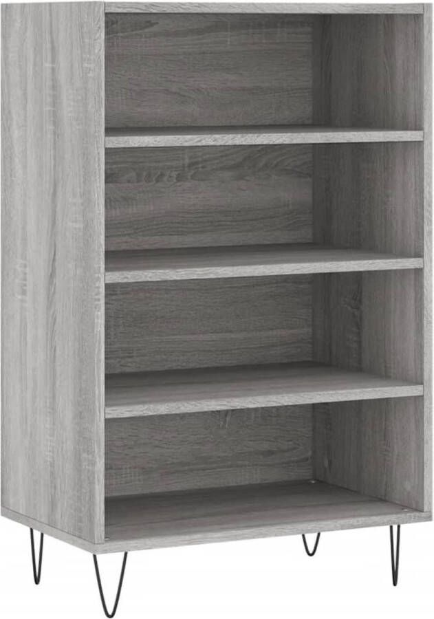 VidaXL -Hoge-kast-57x35x90-cm-bewerkt-hout-grijs-sonoma-eikenkleurig - Foto 5