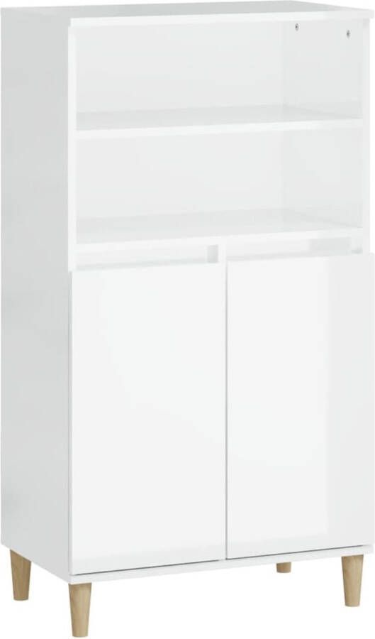 VidaXL -Hoge-kast-60x36x110-cm-bewerkt-hout-hoogglans-wit